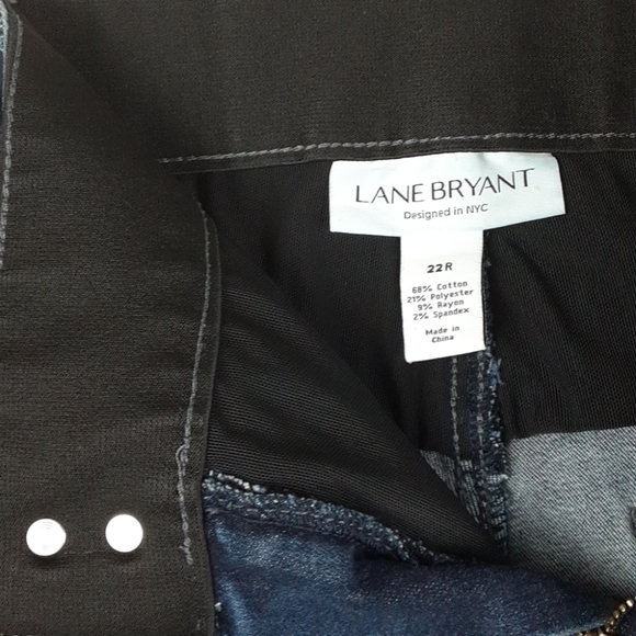 Lane Bryant High Rise Dark Wash Jean w/ Tighter Tummy Technology Waist Band - Picture 10 of 10